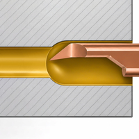 Barre de perçage miniature en carbure monobloc pour acier au carbone, outils de perçage pour tour CNC, haute précision, amortie, réglable, économique, personnalisée