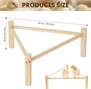 Hábitat de entrenamiento de marco de madera grande para pollos, gallinas, raíces fuertes, gallinero, cuidador, 2 juguetes de pollo, accesorios para loros - Product Image 2