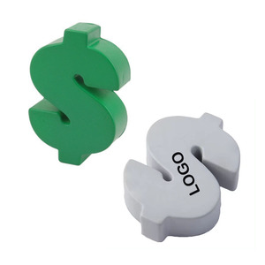Bolas de juguete de espuma exprimibles en forma de signo de dólar de marca personalizada - Product Image 4