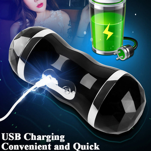 Manueller Silikon-Massage-<span class=keywords><strong>Masturbator</strong></span> für Männer Vibrations-Blowjob-Maschine Masturbationsbecher Sexspielzeug für Männer Erotikartikel - Product Image 4