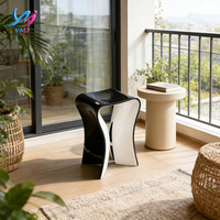 Chaise haute de salle à manger moderne européenne en résine, robuste, écologique, imperméable, design personnalisable, pour usage commercial et domestique