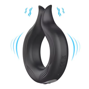 Anillo Vibrador para Pene con Retraso de Eyaculación de 10 Velocidades, Juguete para Adultos - Product Image 1