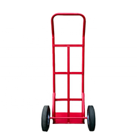 Chariot à main en acier robuste personnalisable OEM avec revêtement en poudre, chariot à main de jardin avec plateau extra-large