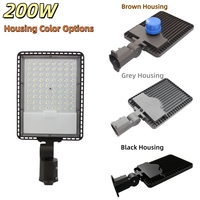Farola LED de Aluminio para Exteriores, 200W 240W, IP66, 160LM/W, 3CCT, Potencia Seleccionable, 100-277v, Tipo Caja de Zapatos