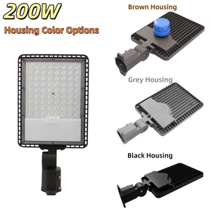 Aluminium buiten LED straatverlichting 200W 240W IP66 160LM/W 3CCT vermogen selecteerbaar 100-277V LED schoenendoos straatverlichting - Product Image 2