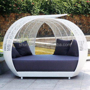 Tutte le stagioni moderno Rattan vimini Daybed Patio esterno spiaggia Hotel giardino grande formato <span class=keywords><strong>lettino</strong></span> <span class=keywords><strong>prendisole</strong></span> - Product Image 5