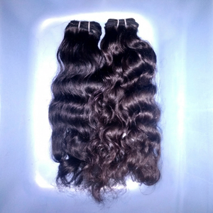 100% Virgin Remy Indian Human Hair Extensions <b>Machine</b> Double Weft 100g Bundles Tamil Nadu Origin Remy Hair Brand - Product Image 1