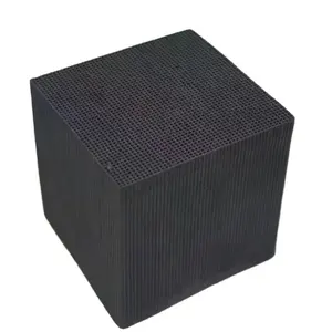 Odor Eliminação Cube Forma Honeycomb Carvão Ativado Para Remoção H2S
