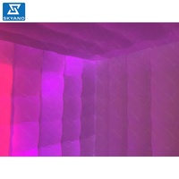 Tente gonflable de studio de photo de lumière du cube LED tente promotionnelle gonflable de publicité commerciale