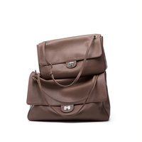 Sacs à main en cuir de vachette véritable, fabrication directe usine, pour femmes, style vintage, avec rabat à fermoir, sac à bandoulière, sac hobo souple, sac fourre-tout, sac bandoulière, OEM ODM