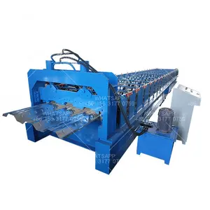 Máquina formadora de cubierta de piso completamente automática de fábrica KYT, prensa de azulejos de acero de color CNC, máquina formadora de doblado en frío
