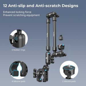 SMALLRIG 22 นิ้ว สำหรับ Magic Arm Clamp ที่ยึดกล้องแบบยืดหยุ่นสำหรับติดตั้งบนโต๊ะ ที่วางโทรศัพท์มือถือ แขนบูมแบบปรับได้พร้อมระบบกันสั่น - Product Image 5
