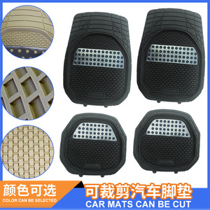 PVC Car <b>Floor</b> Mats 4Pcs Universal Black Non Slip Rubber Interior <b>Accessories</b> - Product Image 4