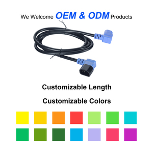 Kabel Ekstensi Daya Instrumen XUZHAO CCC VDE ETL, <span class=keywords><strong>C14</strong></span> ke <span class=keywords><strong>C13</strong></span> IEC, Kabel Bersudut, IP20, 1.5m, Tembaga PVC, 10A 250V - Product Image 6