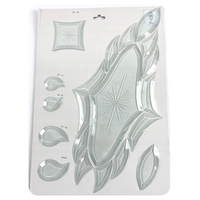 Vente en gros de grappes de verre biseauté transparent poli à la main, en verre flotté de 3mm, 5mm, 6mm, pour inserts de porte
