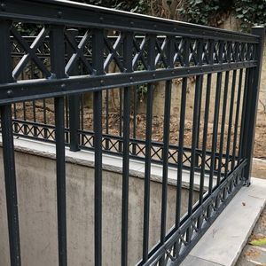 Prima Courtyard Modern <strong>Wrought</strong> <strong>Iron</strong> &amp; Steel Fence Outdoor Rust Resistant Water Resistant <strong>Used</strong> <strong>Sale</strong> Panels - Product Image 3