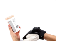 GS02 IP65 Lector de Códigos QR y Códigos de Barras Portátil con Anillo para el Dedo, Escáner Android USB en Stock