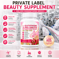 Comprimés de L-Glutathion et Alpha Arbutine OEM ODM pour la Santé et la Beauté de la Peau, Complément Nutritionnel, Marque Privée, Vente en Gros