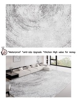 Tapis de salon moderne style crème, grande surface, résistant aux taches, facile à nettoyer, antidérapant, aspect luxueux, pour la maison et les voyages