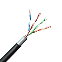 Cable de red LAN UTP/FTP/SFTP CAT5E de cobre desnudo/CCA con doble revestimiento
