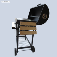 Barbecue à gaz Kamado, Grill de jardin et de piscine, Barbecue extérieur au charbon et au gaz, Machine à barbecue