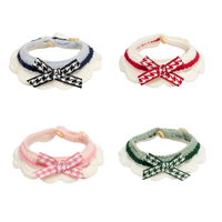 Colliers doux pour chatons, colliers souples, décorations pour animaux de compagnie, cravates pour chats en forme de nœud, serviettes humides pour chiens