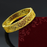 Brazalete de Moda, Chapado en Oro de 24k, Estilo Indio Dubai, para Mujer, Nuevo, Joyería, Regalo para Banquete o Fiesta