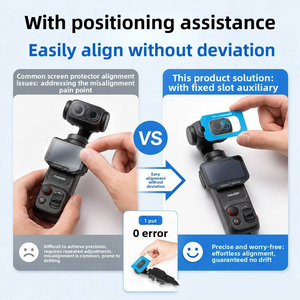 Protector de Pantalla de Vidrio Templado Óptico para Cámara de Acción Insta360 Luna Ultra con Adhesivo de Alineación - Product Image 4