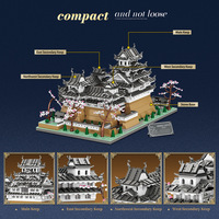 Reobrix Château de Himeji Blocs de Construction ABS Modèle 55017 Jouet Architectural Certifié CE Jeunesse DIY Assemblage 7105 Pièces Bureau