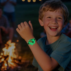 어린이를위한 사용자 정의 문신 스티커 방수 임시 발광 만화 시계 스티커 - Product Image 3