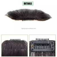 Parche de pelo Remy de gran venta para mujer, Frente Invisible, flequillo francés, peluca superior, aspecto Natural, flecos inspirados en celebridades