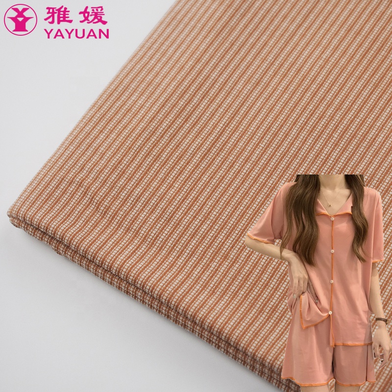 High Quality Jacquard Breathable 55% Rayon&cotton 32% Nylon 13% Spandex Homewear Fabric Knit Fabric Rayon Fabric
