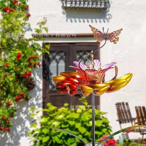 Lampes solaires de jardin en forme de fleur, lampe décorative LED d'extérieur, résistante à l'eau, autoportante - Product Image 2
