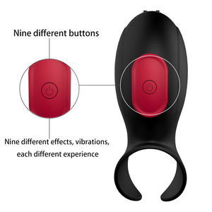 S-hande Silicone mâle masturbateur pénis manchons vibrants pénis tête stimulateur masseur adulte jouets sexuels pour hommes - Product Image 4