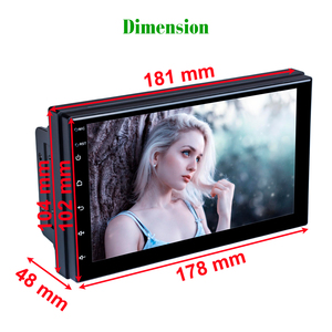 Autoradio Podofo 2 Din, Carplay, autoradio, stéréo de voiture, écran tactile HD 7'' 2.5D, autoradio BT USB FM avec micro - Product Image 4
