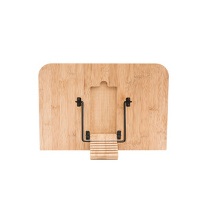 2026 Support de lecture réglable en bois de bambou, support pliable pour tablette et livre de cuisine, étagère de rangement pour la maison - Product Image 3