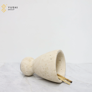 YUSHI 高品质天然洞石香炉，适用于室内装饰、酒店公寓 - Product Image 4