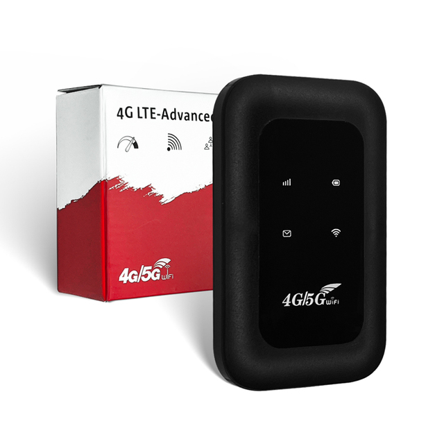 Universel 4G LTE Router SIM Card Type-C 150Mbps Hotspot Portable WiFi Wireless Pocket Mifi with Firewall & QoS Built-in Antennas