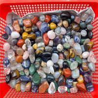 Pierres précieuses naturelles en cristal poli, prix de gros, mélange de pierres précieuses, à Quartz, pour la décoration, livraison gratuite
