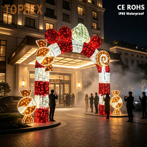Décoration de <span class=keywords><strong>Noël</strong></span> LED géante TOPREX avec motif d'ours 3D magnifique pour l'aménagement intérieur et les vitrines commerciales - Product Image 2