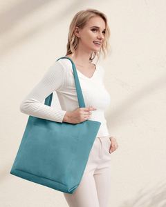Corduroy Tote Bags for Women, <b>Large</b> Capacity Tote <b>Purse</b> Reusable Grocery Shoulder Bag with Inner Pockets - Product Image 6