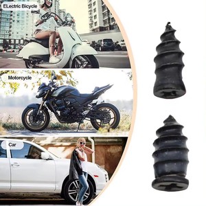 40PCS Clous de réparation de pneus sous vide pour voiture, moto, scooter Tubeless, réparation de crevaison, vis en caoutchouc, ensemble d'outils - Product Image 6