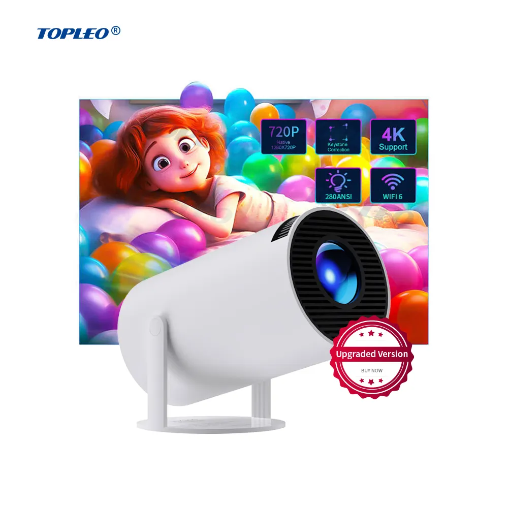 Topleo mini projecteur hy300 pro projecteur courte focale 4k home cinéma LCD android smart portable hy300 vidéo mini projecteur