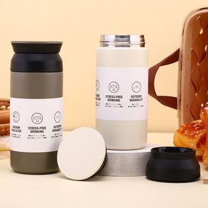 Thermos isotherme portable en acier inoxydable 304 de style japonais, 350 ml/500 ml, pour étudiants, simple, pour café froid, idéal pour l'extérieur - Product Image 2