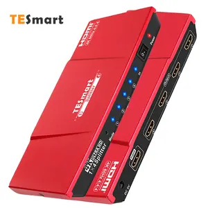 TESmart高速高清多媒体分路器1in 4out 1X4选择器超高清HDR10 HDCP2.2视频切换器转换器1080p 4K60HZ高清多媒体分路器