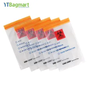 Bagmart 표본 캥거루 지퍼백 핫 세일 냉동 의료 표본 가방 혈액 표본 가방