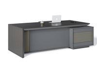 Design del tavolo da ufficio per capo in legno moderno di lusso all'ingrosso diretto della fabbrica