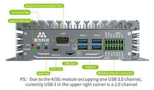 Nhà máy cung cấp NVIDIA jetson Orin <span class=keywords><strong>Nano</strong></span> 4GB 20Tops 128ssd cạnh ai ban phát triển Kit twowinit T206 thông minh ai hộp - Product Image 5