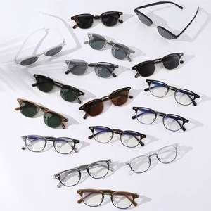 Gafas de Computadora con Filtro de Luz Azul, Diseño Retro 2025, Personalizables con Logotipo, Montura Media Punk, Protección UV400, para Hombre y Mujer - Product Image 4