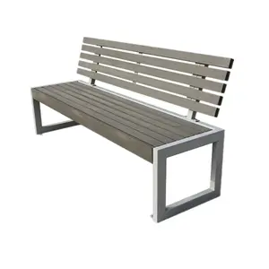 outdoor plastic wood assemble furniture cast aluminium garden long bench chair